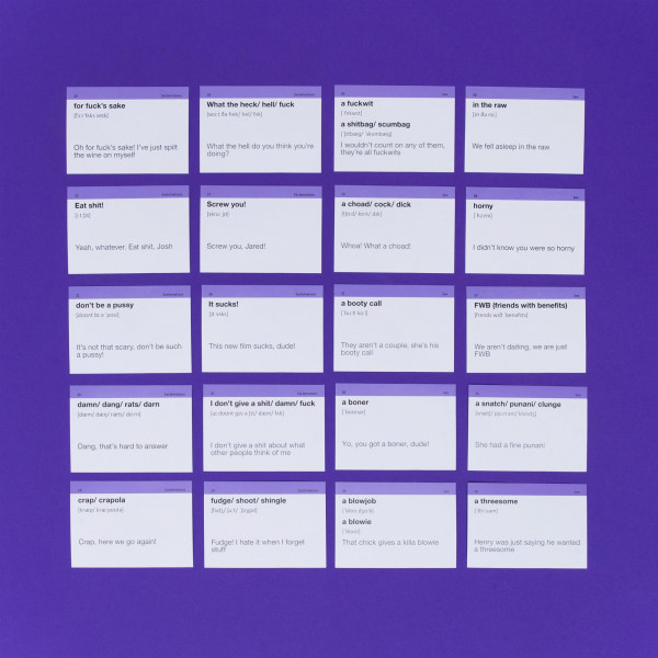 Картки для вивчення англійської мови English Student. English Slang 18+