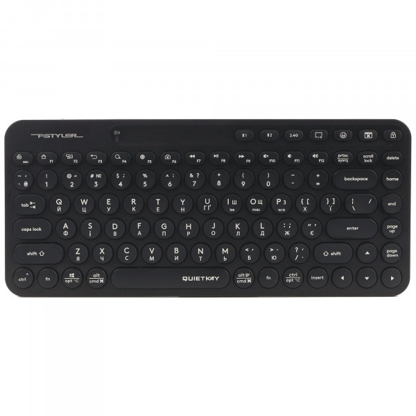 Клавіатура бездротова A4Tech FBK36C AS Black