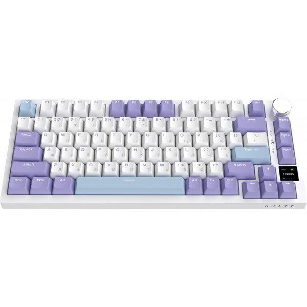 Клавіатура бездротова Ajazz AK820 Pro Gift Switch Purple (AK820PRO-G-PWB)