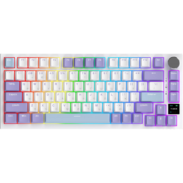 Клавіатура бездротова Ajazz AK820 Pro Gift Switch Purple (AK820PRO-G-PWB)