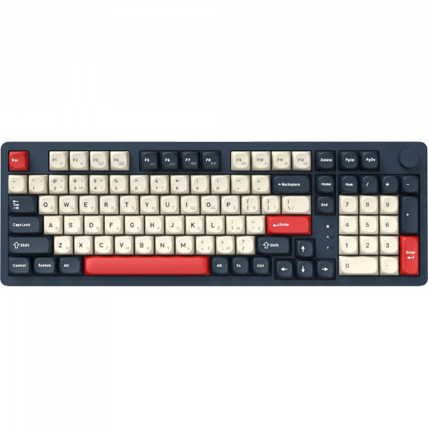 Клавіатура бездротова GamePro Asgard Drakkar Keychron Super Red Switch Blue (MK305BL)