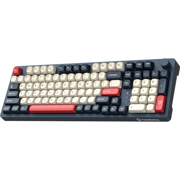 Клавіатура бездротова GamePro Asgard Drakkar Keychron Super Red Switch Blue (MK305BL)