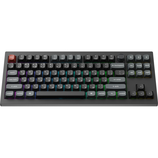 Клавіатура бездротова Keychron V3 Ultra Keychron Red Switch Black RGB (V3U-D1-UA)
