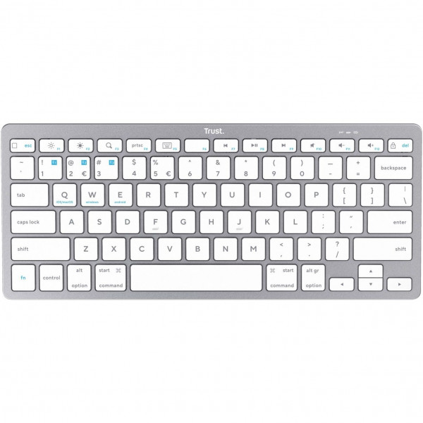Клавіатура бездротова Trust Bluetooth Basics White (25486)