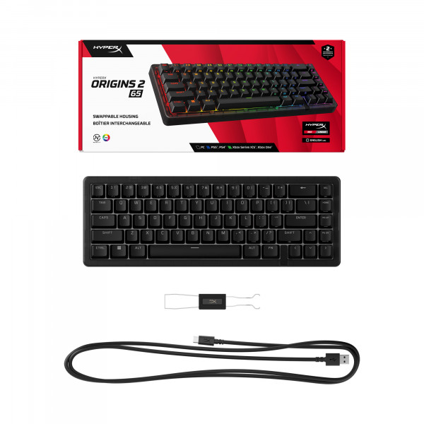 Клавіатура HyperX Origins 2 65 HX Red USB Black (B4QS3AA)
