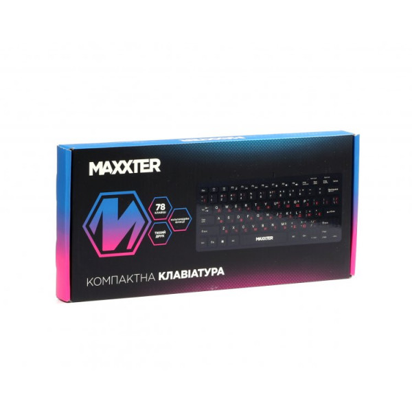 Клавiатура Maxxter KBM-C01B-UA Black