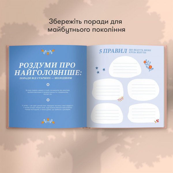 Книга спогадів Orner Неймовірні історії моєї мами, світлий (orner-3504)