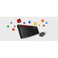 Комплект (клавіатура, миша) Genius C-126 SlimStar Black Ukr (31330007407)