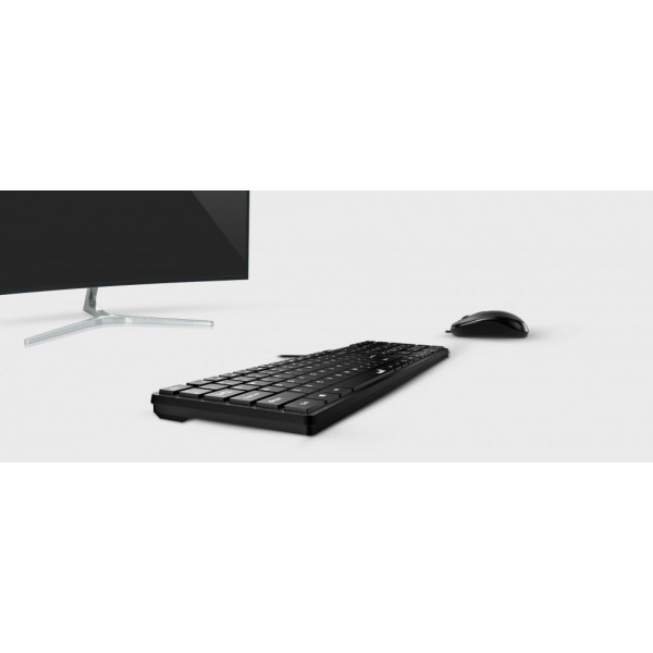 Комплект (клавіатура, миша) Genius C-126 SlimStar Black Ukr (31330007407)