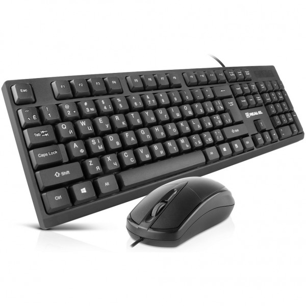 Комплект (клавіатура, миша) REAL-EL Kit-507 Black