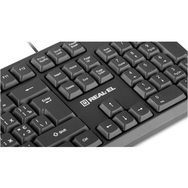 Комплект (клавіатура, миша) REAL-EL Kit-507 Black
