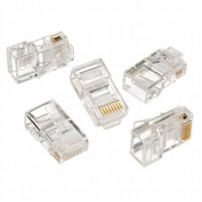 Конектор RJ 45 Cablexpert (LC-8P8C-001/50) із позолоченими контактами (50 шт/уп)