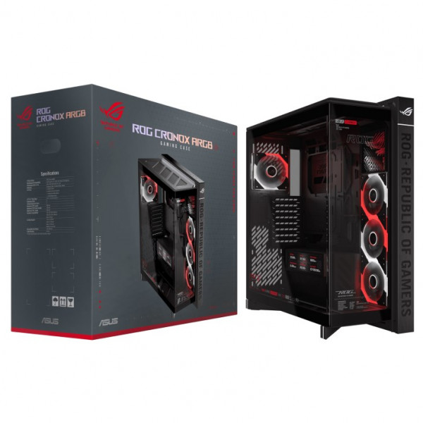 Корпус Asus ROG Cronox GR801 Curve TG ARGB Black (90DC00T0-B09030)