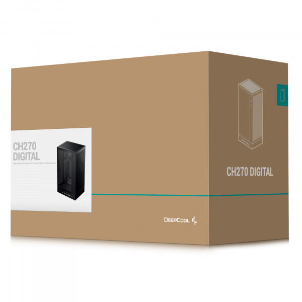 Корпус DeepCool CH270 Digital Black (R-CH270-BKNDM0-G-1) без БЖ