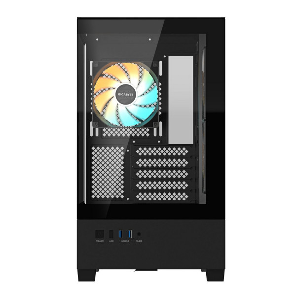 Корпус Gigabyte C201 Panoramic Tempered Glass Black без БЖ (GB-C201P)