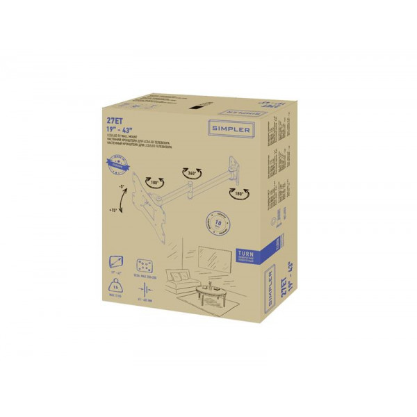Кронштейн KSL Simpler 27ET (VESA200х200)