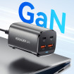 Мережевий зарядний пристрій Essager Collection 67W GaN (2xUSB-A, 2xUSB-C) Black (ECT2AC-JYB0G-Z)