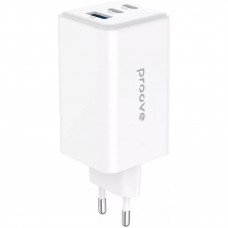 Мережевий зарядний пристрій Proove Pocket GaN Max (2xUSB-C, 1USB) 100W White (WCPG10012202)