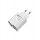 Мережевий зарядний пристрій Sigma mobile X-power 33W GaN, PD, QC (1xUSB-C + 1xUSB-A) White (PS33-01)