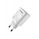 Мережевий зарядний пристрій Sigma mobile X-power 33W GaN, PD, QC (1xUSB-C + 1xUSB-A) White (PS33-01)
