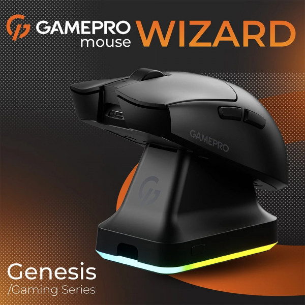 Миша бездротова GamePro Genesis Wizard Black (GM160B)