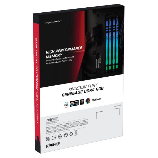 Модуль пам`яті DDR4 2x8GB/4000 Kingston Fury Renegade RGB (KF440C19RB2AK2/16)