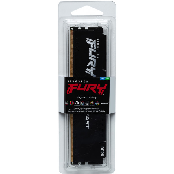 Модуль пам`яті DDR5 32GB/6000 Kingston Fury Beast Black (KF560C30BB-32)