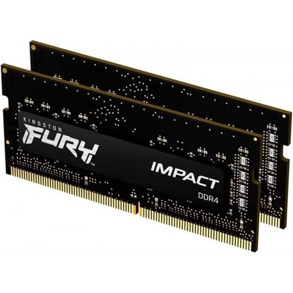 Модуль пам`ятi SO-DIMM 2x16GB/3200 DDR4 Kingston Fury Impact (KF432S20IBK2/32)