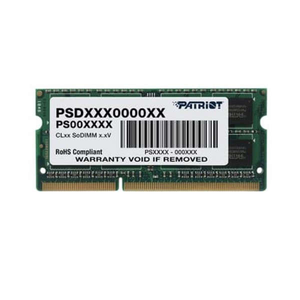 Модуль пам`яті SO-DIMM 4GB/1600 DDR3 Patriot Signature Line (PSD34G16002S)
