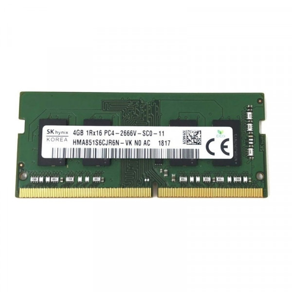 Модуль пам`ятi SO-DIMM DDR4 4GB/2666 Hynix (HMA851S6CJR6N-VK)