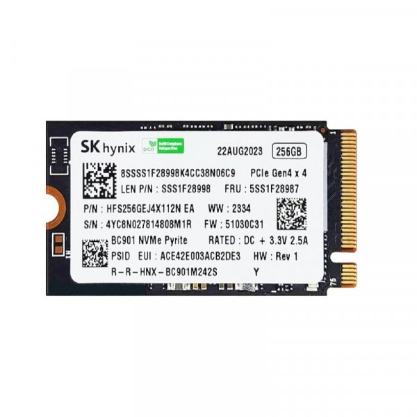 Накопичувач SSD 256GB SK hynix M.2 2242 NVMe PCIe 4.0 x4 (HFS256GEJ4X164N)