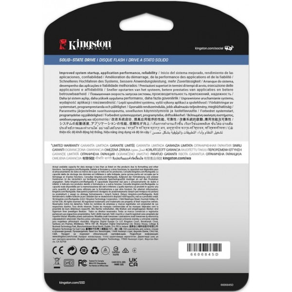 Накопичувач SSD 480GB Kingston SSD DC600M 2.5" SATAIII 3D TLC (SEDC600M/480G)