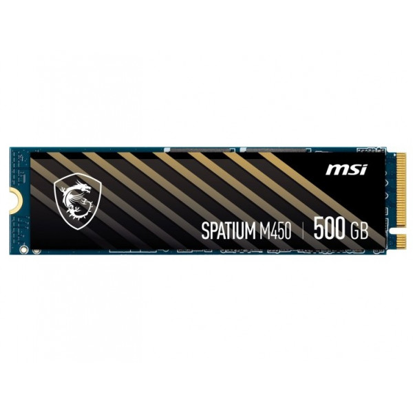 Накопичувач SSD 500GB MSI Spatium M450 V1 M.2 2280 PCIe 4.0 x4 NVMe 3D NAND TLC (S78-440K380-P83)