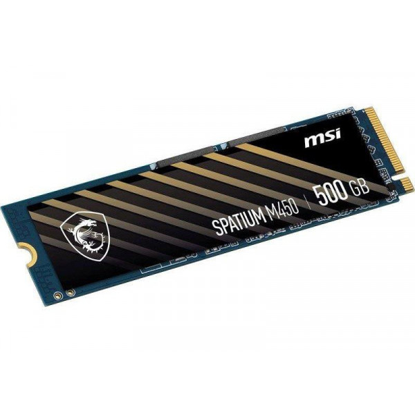 Накопичувач SSD 500GB MSI Spatium M450 V1 M.2 2280 PCIe 4.0 x4 NVMe 3D NAND TLC (S78-440K380-P83)