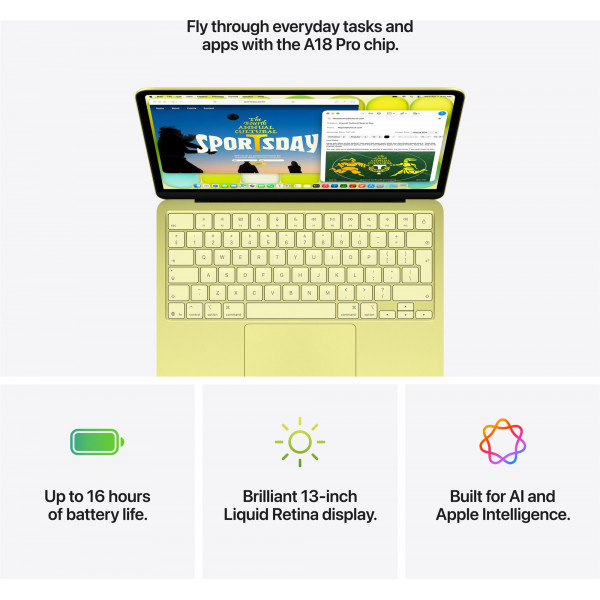 Ноутбук Apple MacBook Neo 13" A18 Pro 8/256GB 2026 (MHFD4UA/A) Citrus