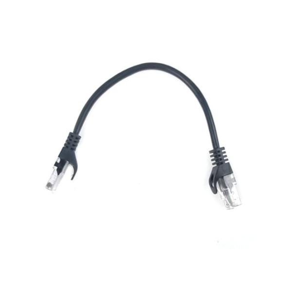 Патч-корд литий EServer UTP, RJ45, Cat.5e, 0,25m, чорний (CORD-0.25M-BLACK)