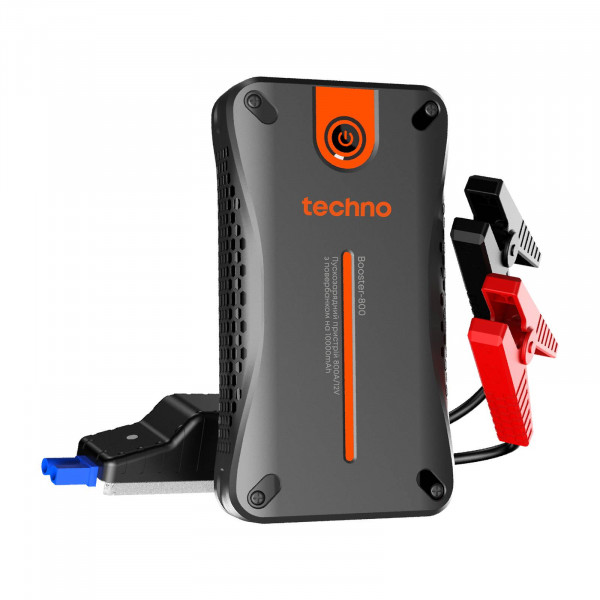 Пусковий пристрій для автомобілів Techno 10000mAh Black (booster-800)