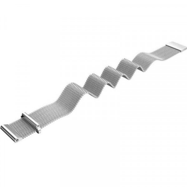 Ремінець BeCover Milanese Style для Xiaomi Amazfit Bip (20mm) Lite/Bip S Lite/GTR 42mm/GTS/TicWatch S2/TicWatch E/GTS 3/GTS 2 mini Silver (707683)