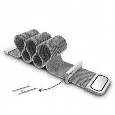 Ремінець BeCover Milanese Style для Xiaomi Amazfit Bip (20mm) Lite/Bip S Lite/GTR 42mm/GTS/TicWatch S2/TicWatch E/GTS 3/GTS 2 mini Silver (707683)