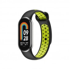 Ремінець BeCover Vents Style для Xiaomi Mi Smart Band 9 Black Green (711984)