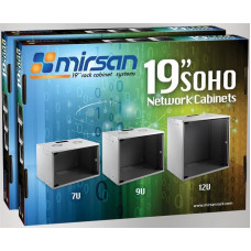 Шафа настінна Mirsan Soho 19" 12U 535x300, RAL 7035 (MR.SOH12U40DE.02)