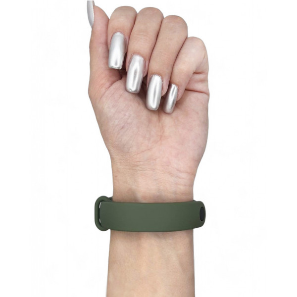 Силіконовий ремінець BeCover для Xiaomi Mi Smart Band 9 Khaki (711950)