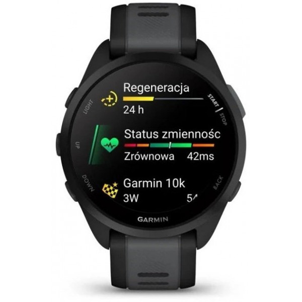 Смарт-годинник Garmin Forerunner 165 Black/Slate Gray (010-02863-A0)