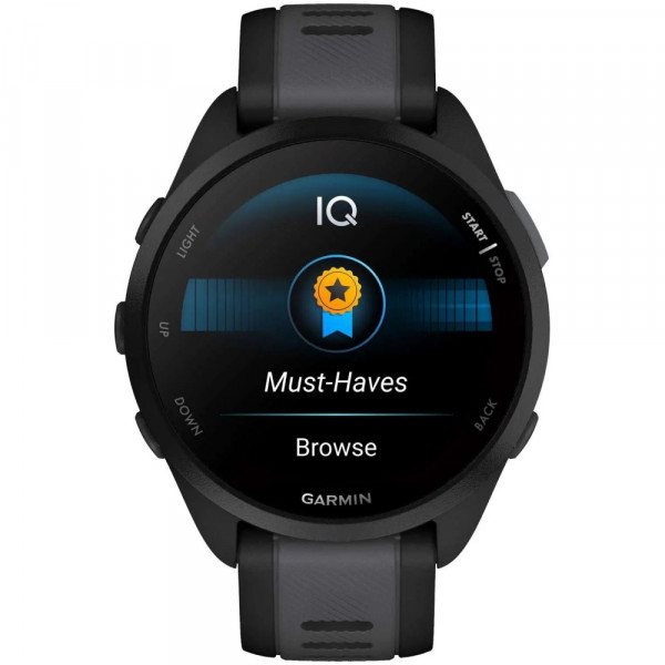 Смарт-годинник Garmin Forerunner 165 Black/Slate Gray (010-02863-A0)