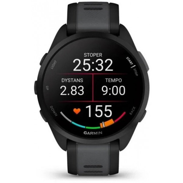 Смарт-годинник Garmin Forerunner 165 Black/Slate Gray (010-02863-A0)