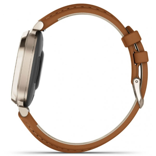 Смарт-годинник Garmin Lily 2 Classic Cream Gold with Tan Leather Band (010-02839-02)