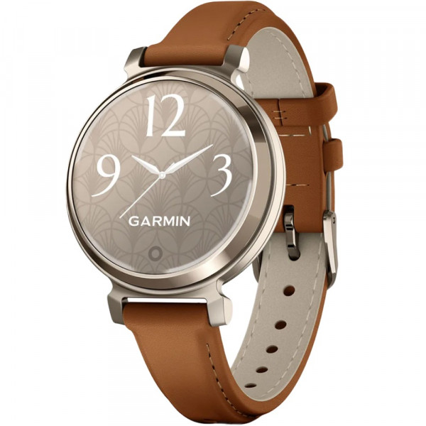 Смарт-годинник Garmin Lily 2 Classic Cream Gold with Tan Leather Band (010-02839-02)