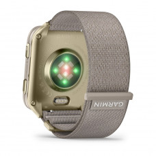 Смарт-годинник Garmin Venu X1 Soft Gold Titanium with French Grey Nylon (010-02980-33)