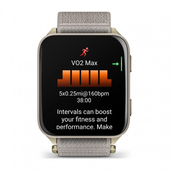 Смарт-годинник Garmin Venu X1 Soft Gold Titanium with French Grey Nylon (010-02980-33)