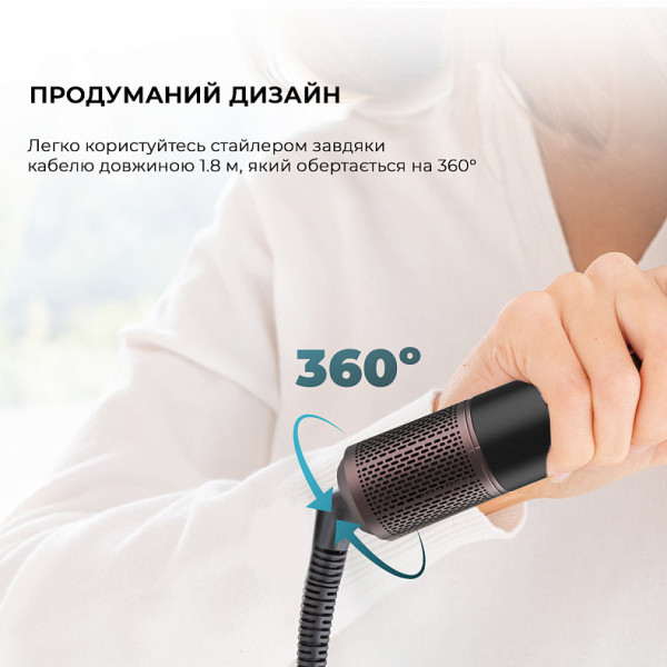 Стайлер Cecotec Bamba CeramicCare 8in1 AirGlam Black (CCTC-03464)